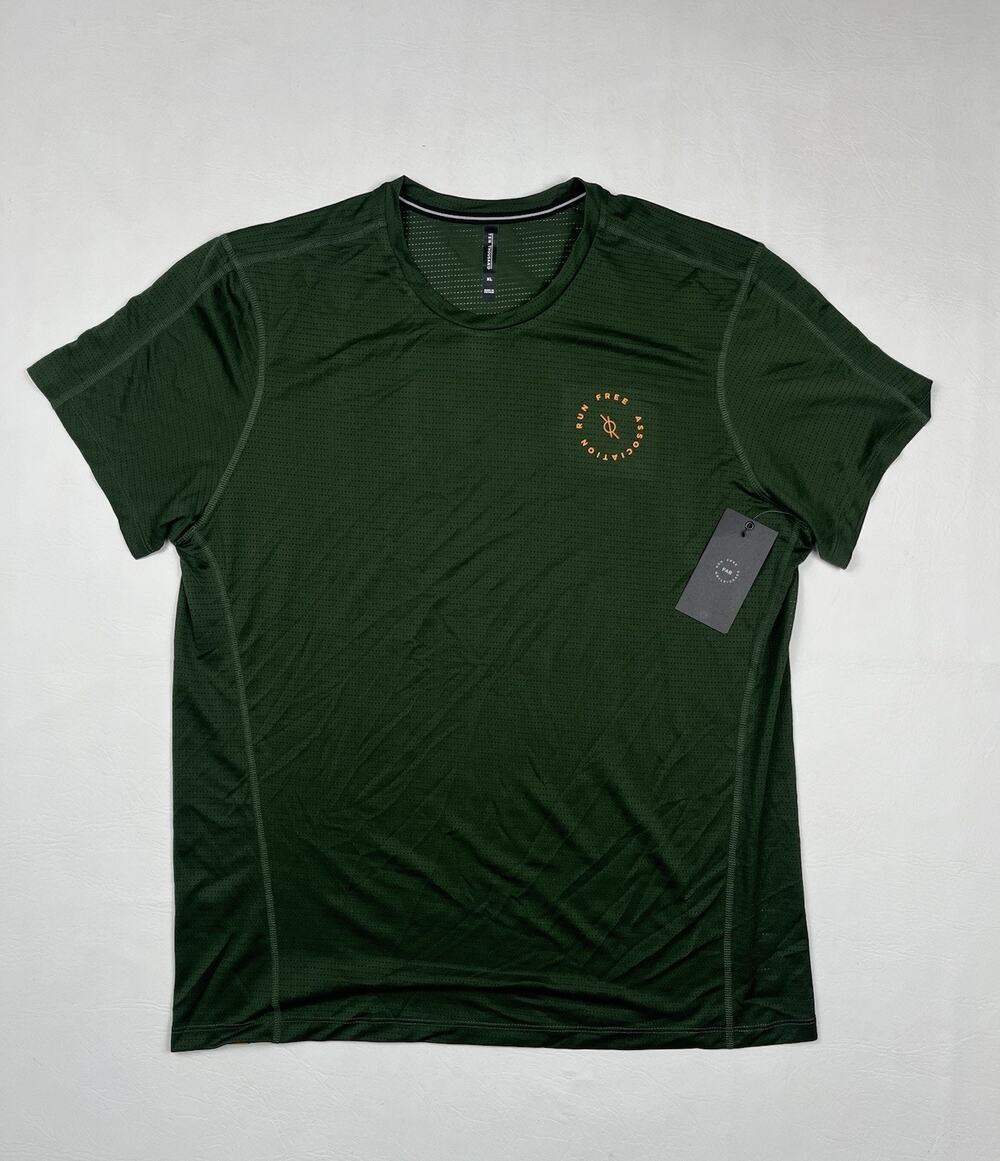 Ten Thousand Rich Roll FAR Shirt Mens XL Green Performance Running Training